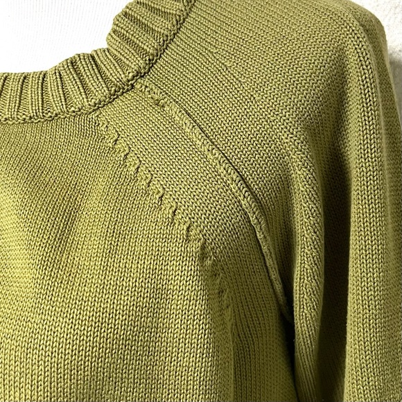 J. Crew Olive Women's Crew Neck Sweater - Picture 4 of 5